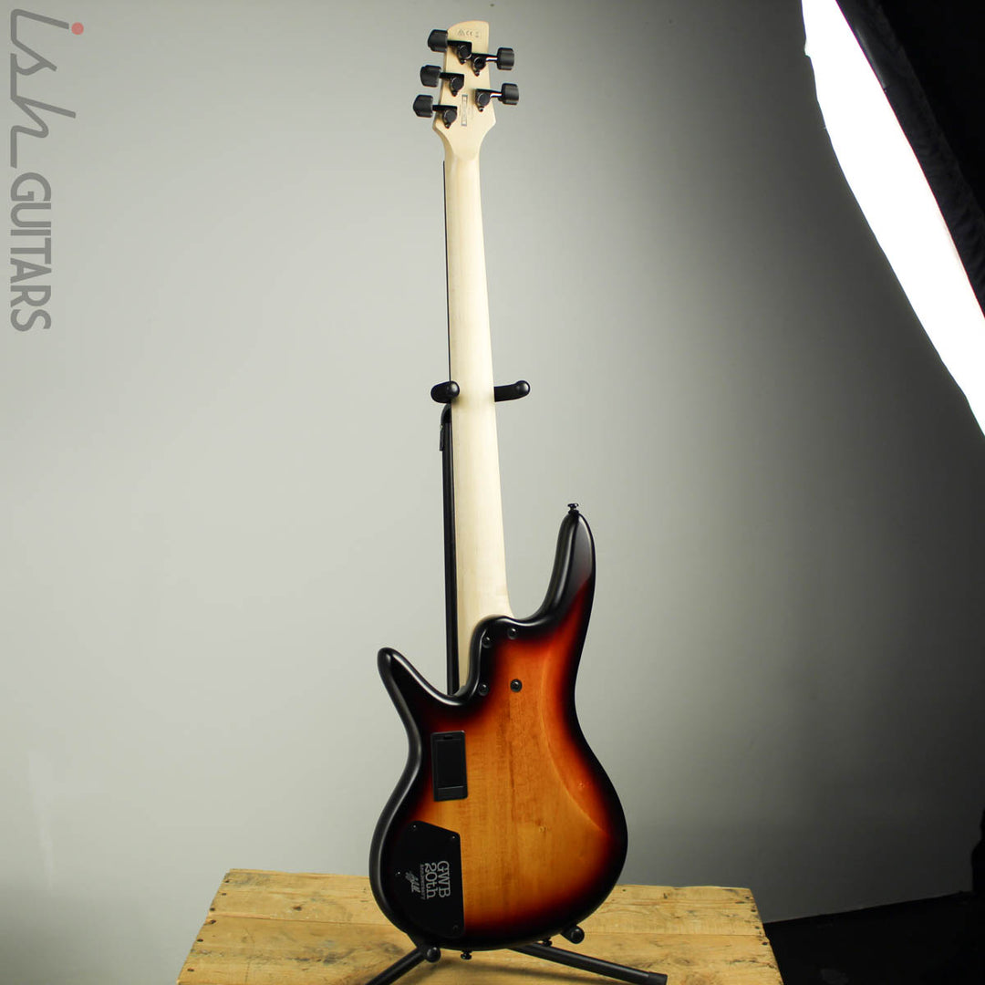 Ibanez Limited Edition Gary Willis GWB20TH 20th Anniversary 5 String Tequila Sunrise Flat