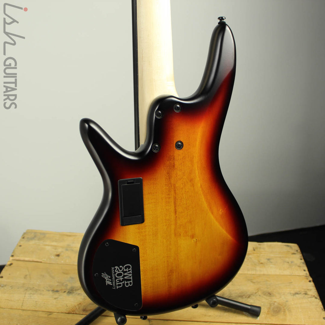 Ibanez Limited Edition Gary Willis GWB20TH 20th Anniversary 5 String Tequila Sunrise Flat