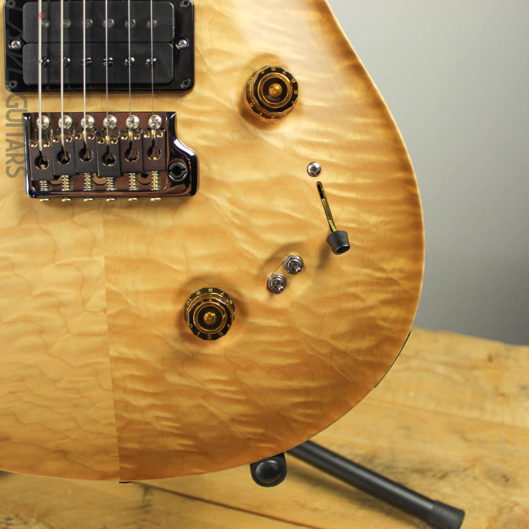 2019 PRS Wood Library Custom 24-08 10 Top Quilted Maple Vintage Natural Satin