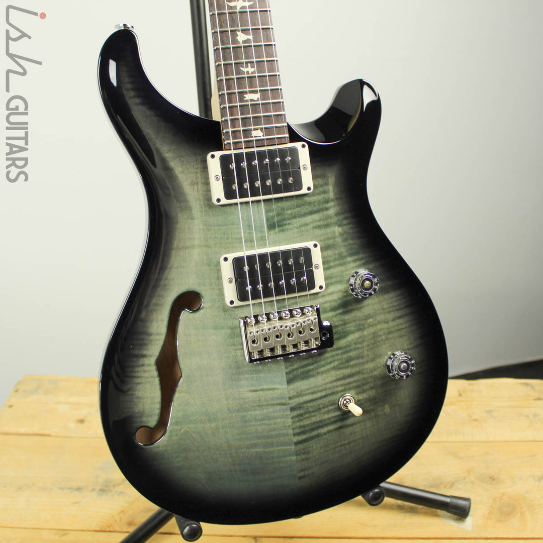 2019 PRS CE 24 Semi-Hollow Trampas Green Smokewrap Burst