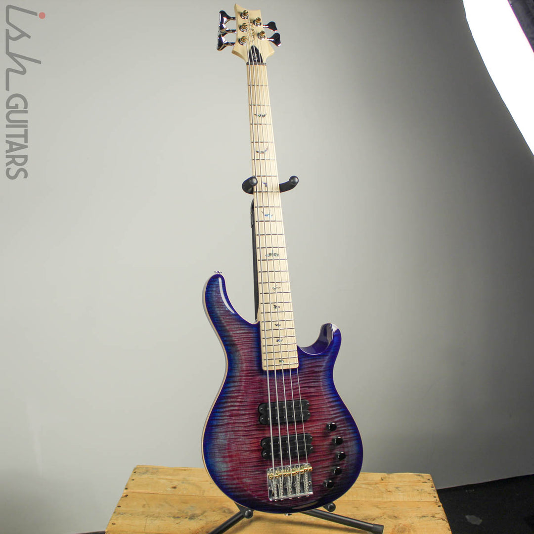 PRS Gary Grainger GG5 5-String 10 Top Violet Blue Burst