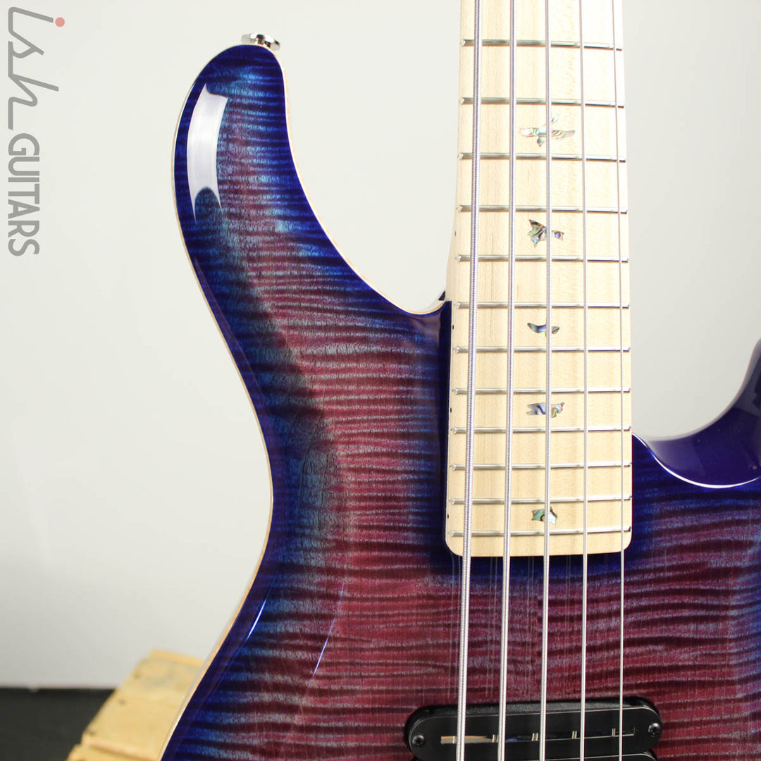 PRS Gary Grainger GG5 5-String 10 Top Violet Blue Burst