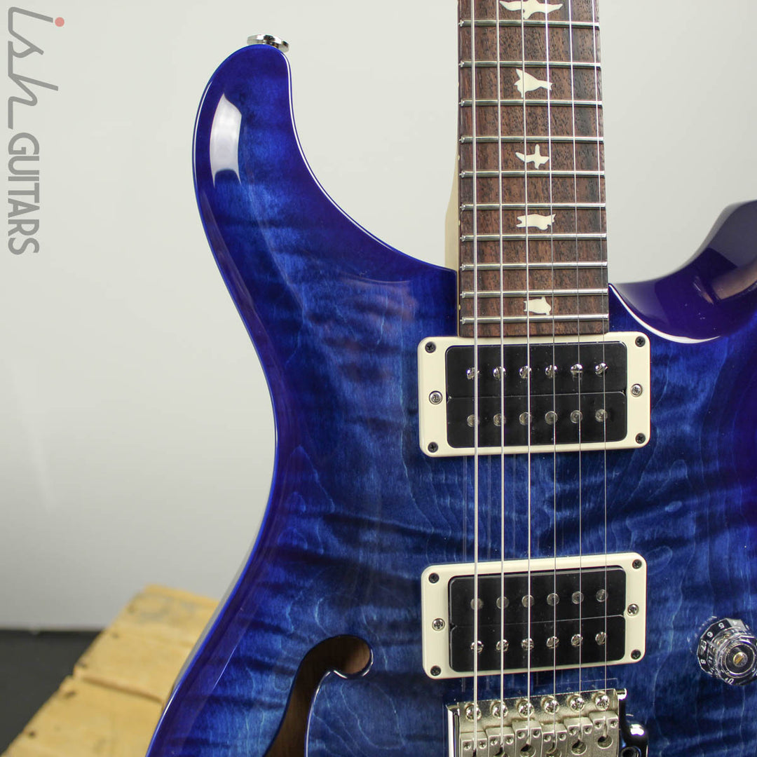 2019 PRS CE 24 Semi-Hollow Faded Whale Blue Burst