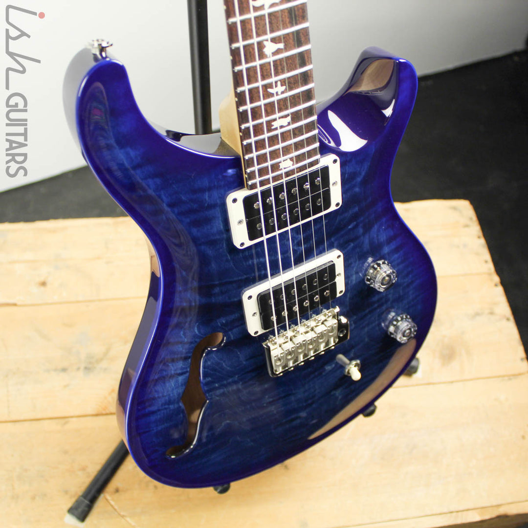 2019 PRS CE 24 Semi-Hollow Faded Whale Blue Burst