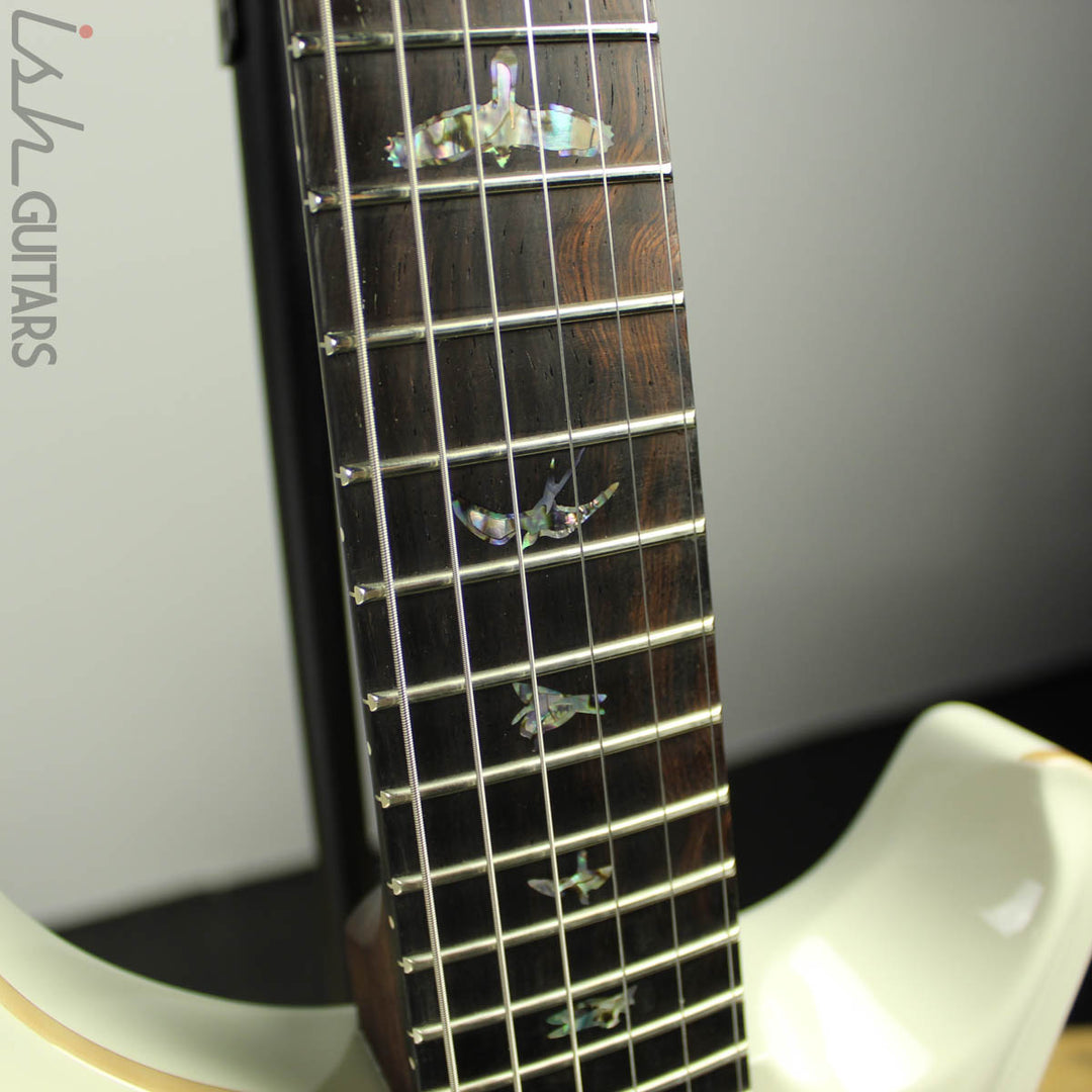2019 PRS Custom 24 Piezo Solid Rosewood Neck Brazilian Antique White Artist