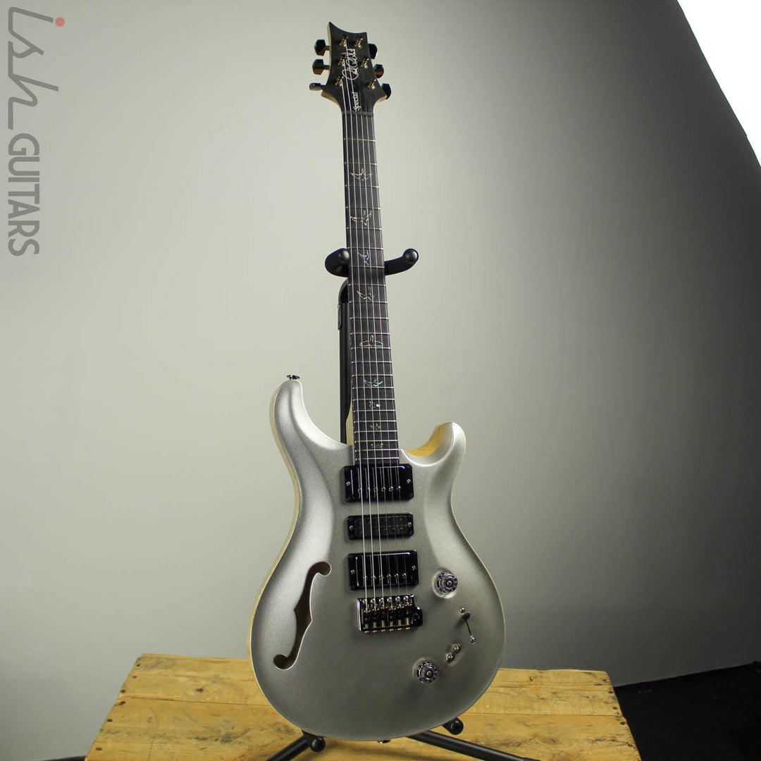 2019 PRS Wood Library Special 22 Semi-Hollow Opaque Platinum
