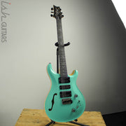 2019 PRS Wood Library Special 22 Semi-Hollow Opaque Seafoam Green