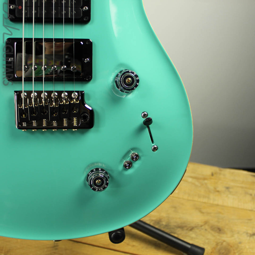 2019 PRS Wood Library Special 22 Semi-Hollow Opaque Seafoam Green