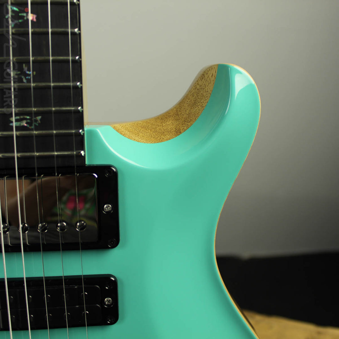 2019 PRS Wood Library Special 22 Semi-Hollow Opaque Seafoam Green