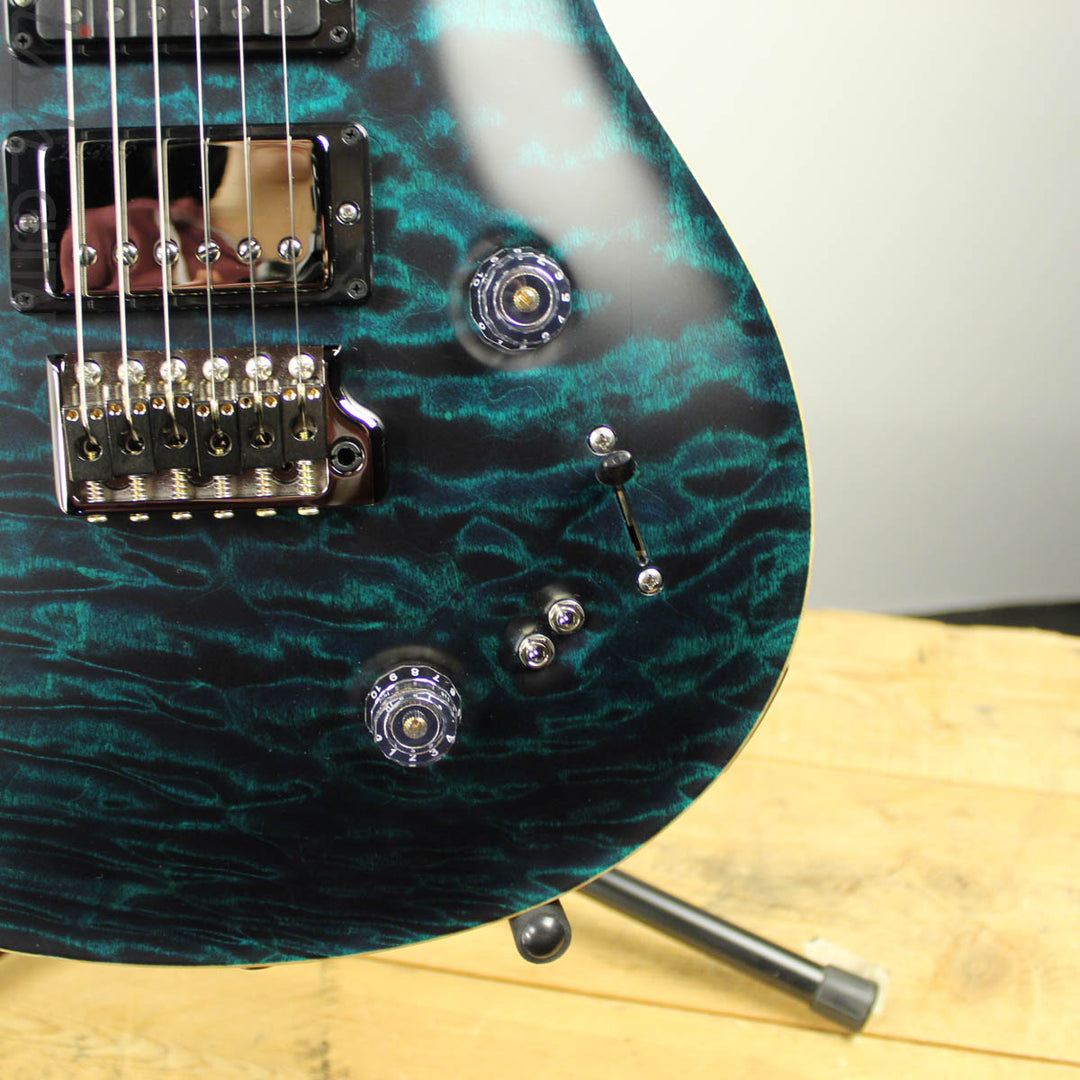 2019 PRS Wood Library Special 22 Semi-Hollow Blue Green Satin 10 Top 1 Piece Quilt