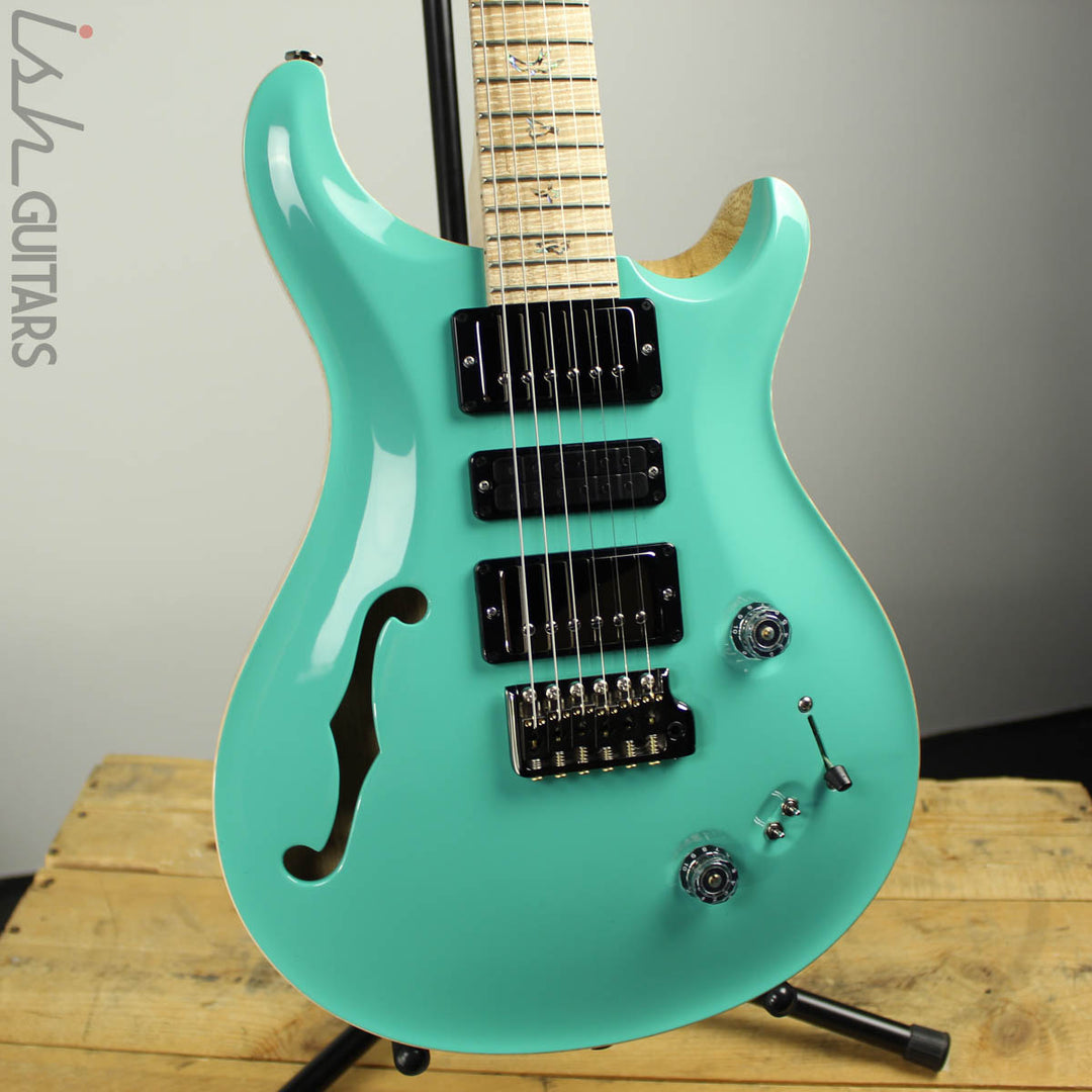 PRS Wood Library Special 22 Semi-Hollow Opaque Seafoam Green