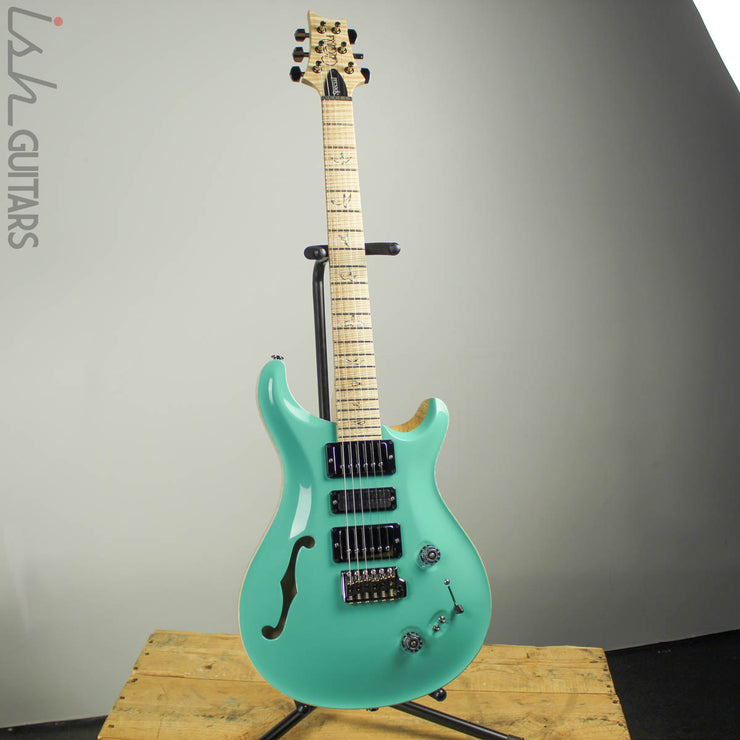 PRS Wood Library Special 22 Semi-Hollow Opaque Seafoam Green