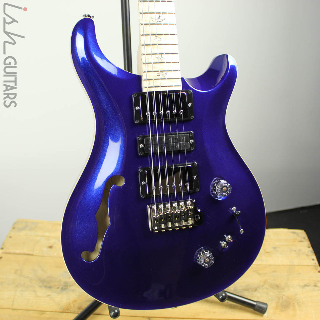 2019 PRS Wood Library Special 22 Semi-Hollow Royal Blue Metallic