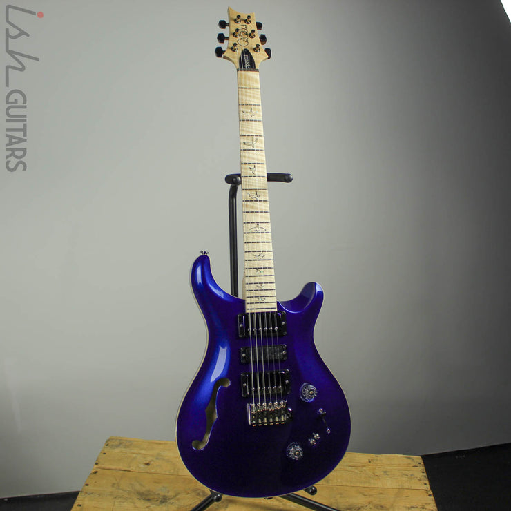 2019 PRS Wood Library Special 22 Semi-Hollow Royal Blue Metallic