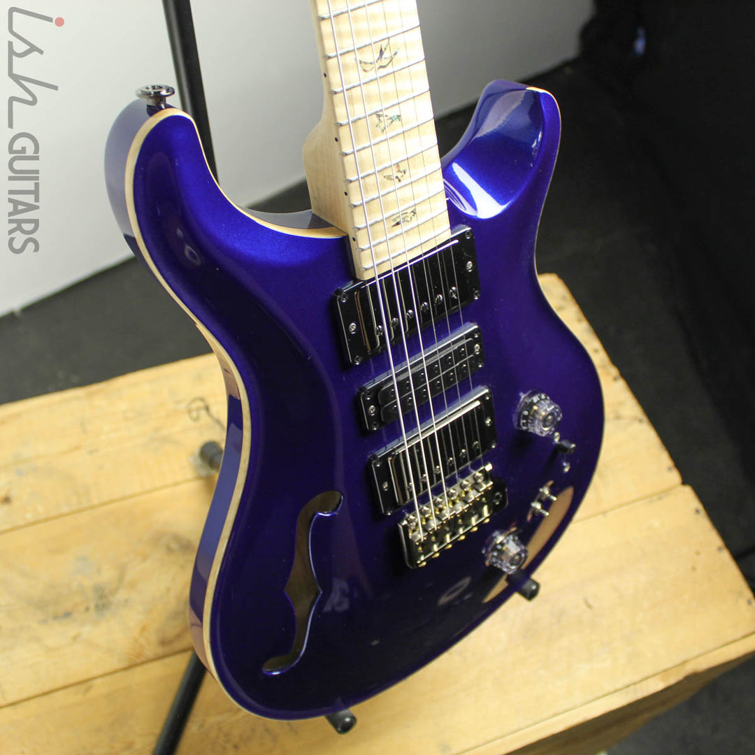 2019 PRS Wood Library Special 22 Semi-Hollow Royal Blue Metallic