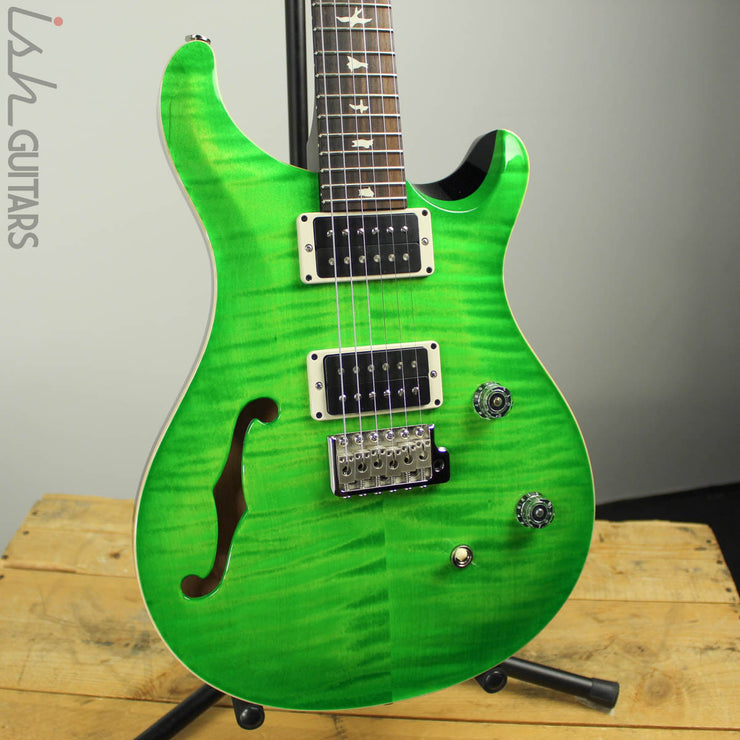 2019 PRS CE 24 Semi-Hollow Eriza Verde Custom Color Painted Neck