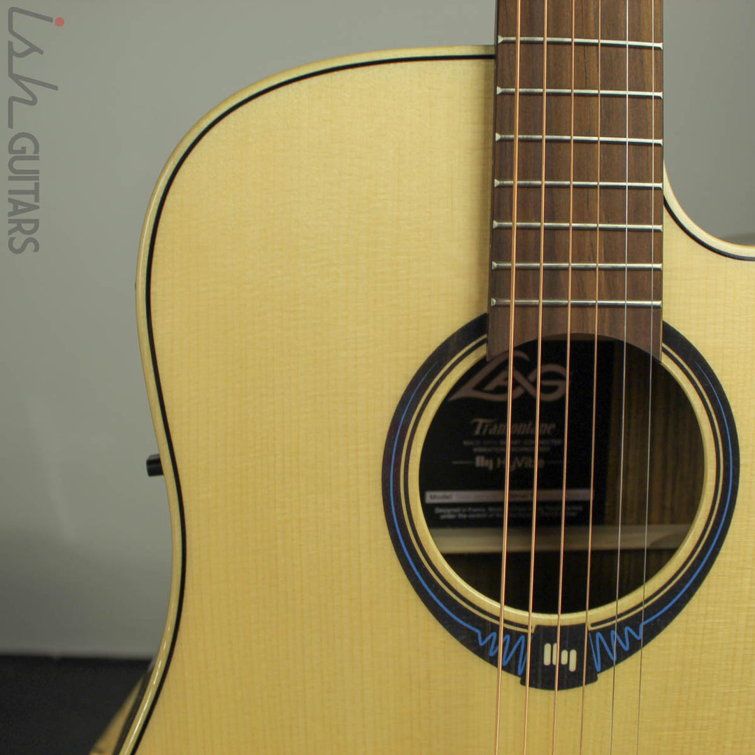 LAG THV20DCE Dreadnaught Cutaway HyVibe