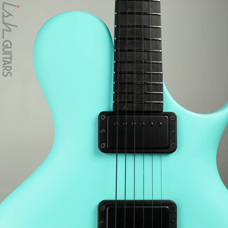 Ritter Porsch Singlecut Electric Guitar Harrods Bittermint Blue NAMM 2020