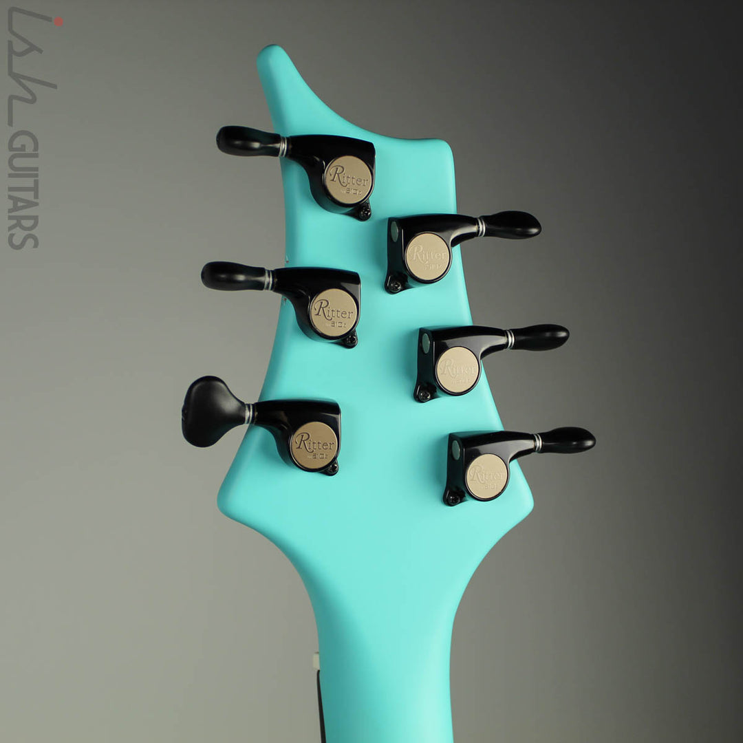 Ritter Porsch Singlecut Electric Guitar Harrods Bittermint Blue NAMM 2020