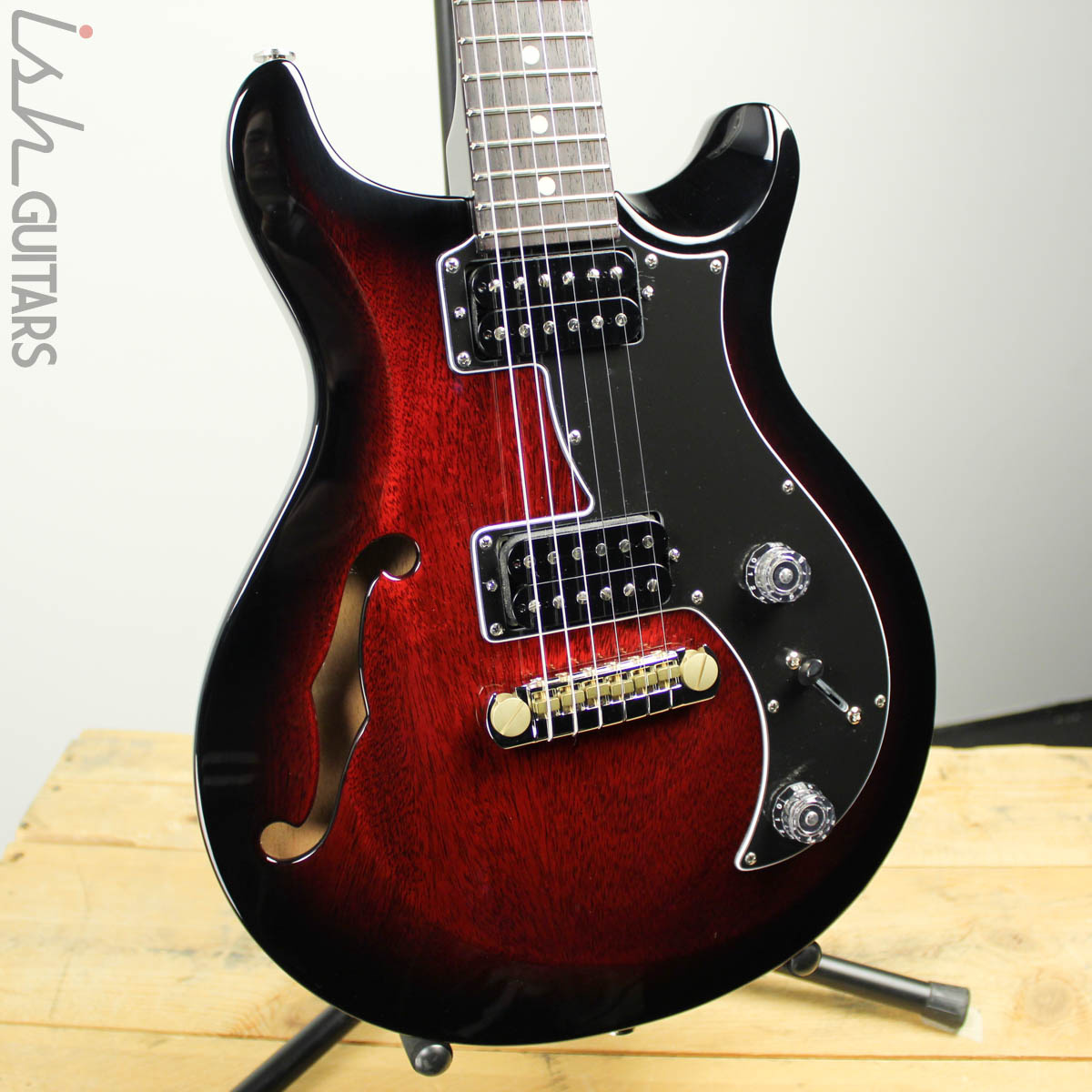 2019 PRS S2 Mira Semi-Hollow Vintage Cherry Smokeburst – Ish Guitars