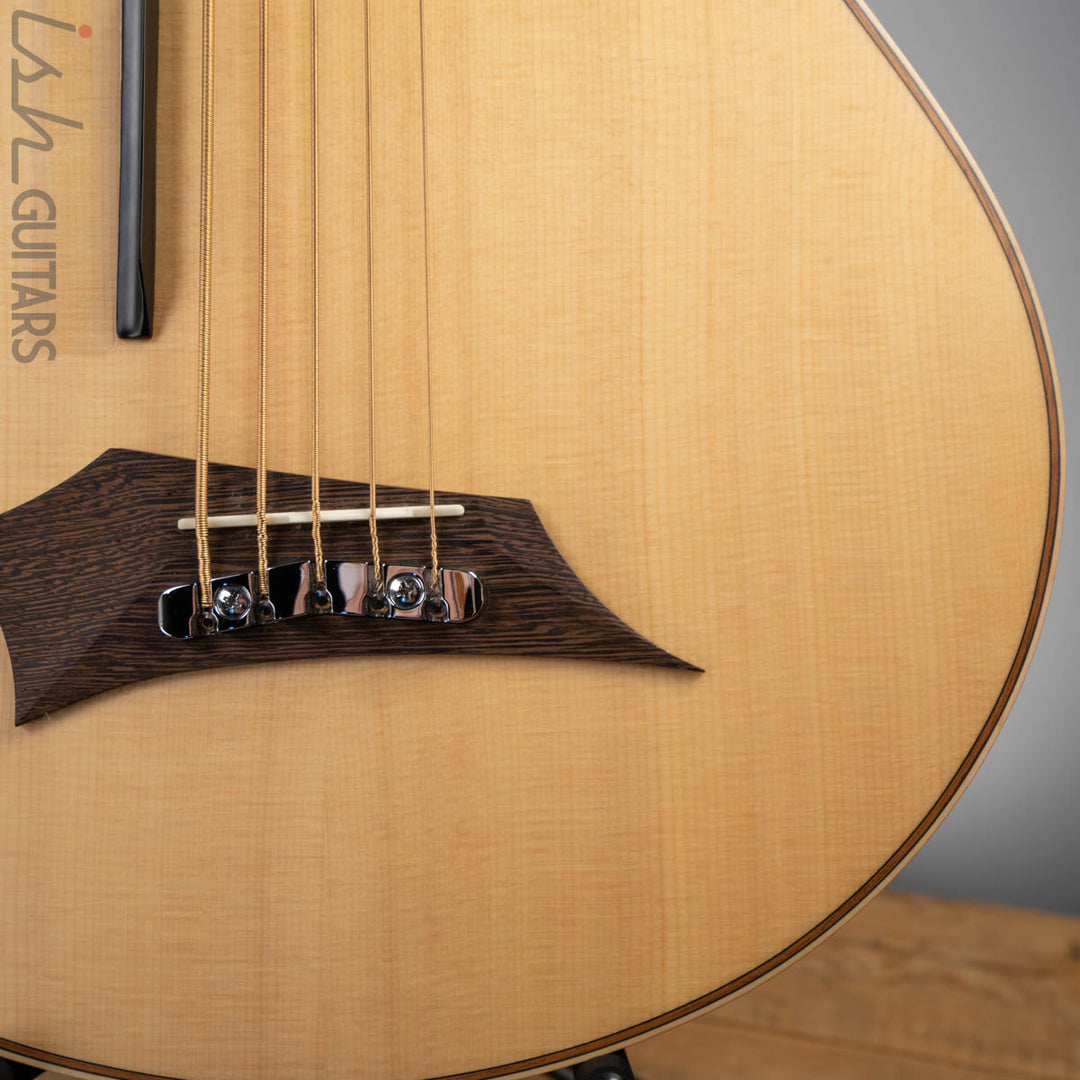 2020 Warwick Alien 5 String Acoustic Bass Guitar Natural Transparent Satin