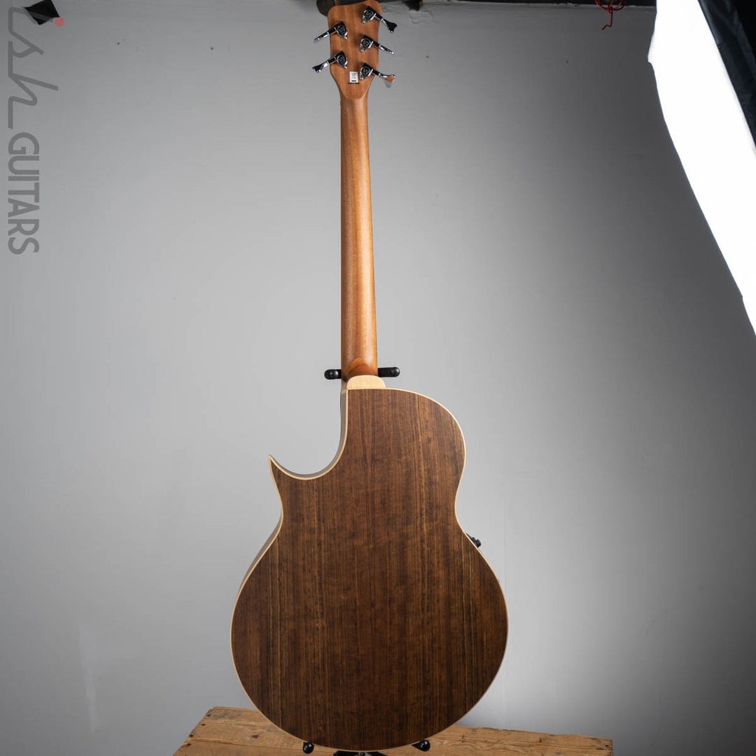 2020 Warwick Alien 5 String Acoustic Bass Guitar Natural Transparent Satin