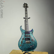 2020 Paul Reed Smith PRS Wood Library Special 22 Semi-Hollow Blue Green Satin Ash Rosewood Neck