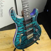 2020 Paul Reed Smith PRS Wood Library Special 22 Semi-Hollow Blue Green Satin Ash Rosewood Neck