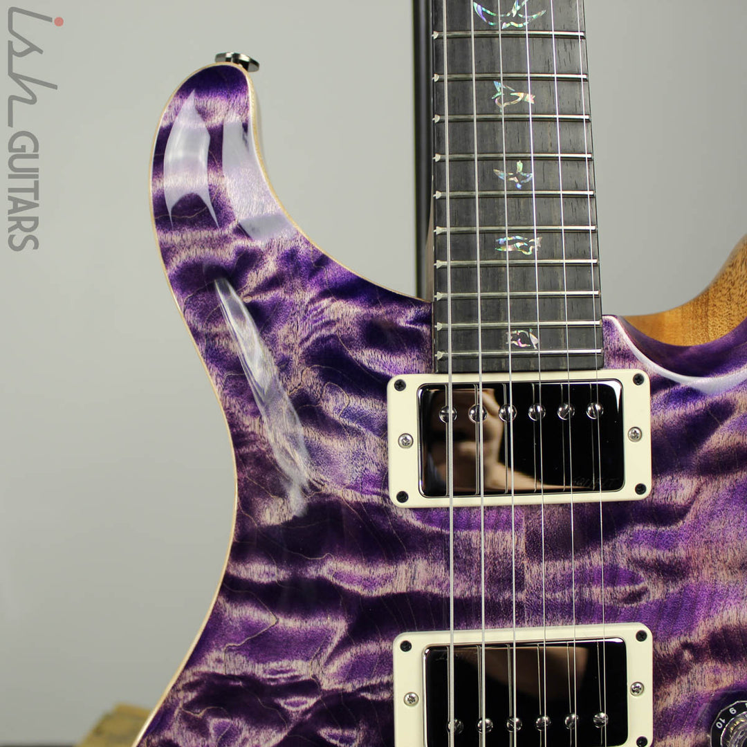 2020 Paul Reed Smith PRS Wood Library Custom 24 Faded Purple Quilt Rosewood Neck