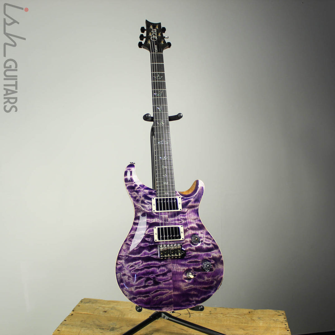 2020 Paul Reed Smith PRS Wood Library Custom 24 Faded Purple Quilt Rosewood Neck