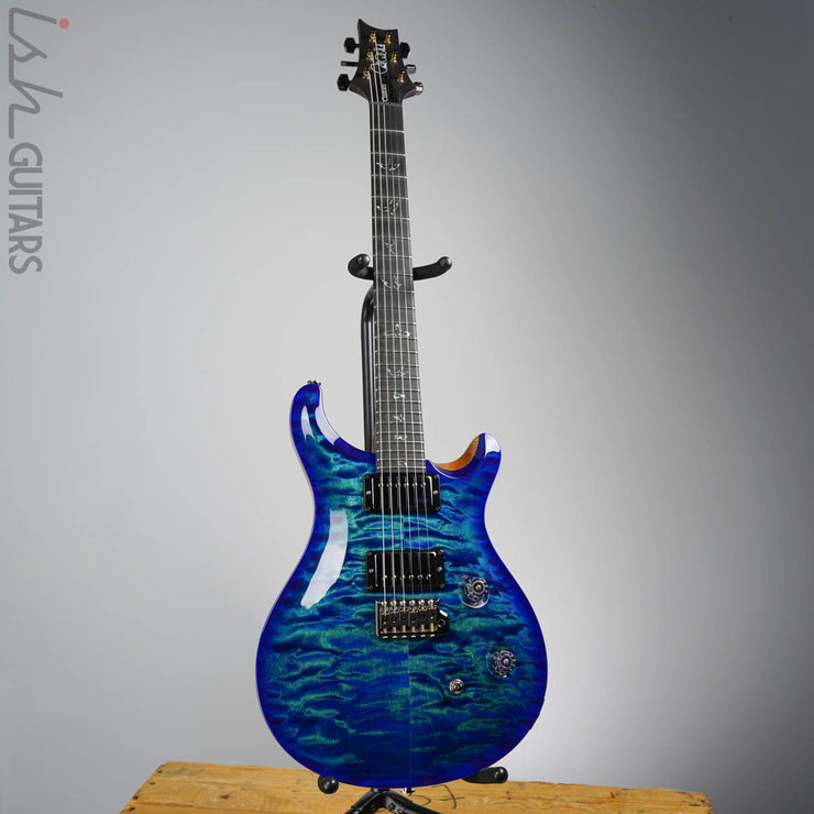2020 Paul Reed Smith PRS Wood Library Custom 24 River Blue Blueburst Rosewood Neck