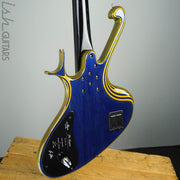 Ritter Raptor 4 String Bass Guitar Blue Yellow High Density Ply