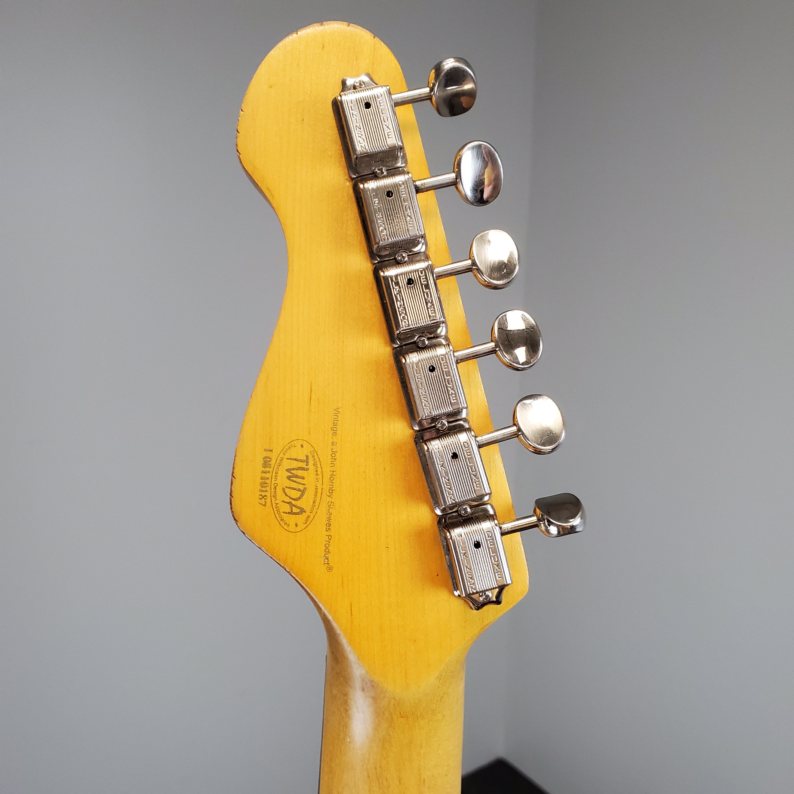 Vintage Icon Series V6 Strat Style Reliced Sonic Blue – Ish Guitars