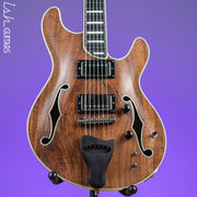 Bruton Universal Electric Archtop Guitar Natural