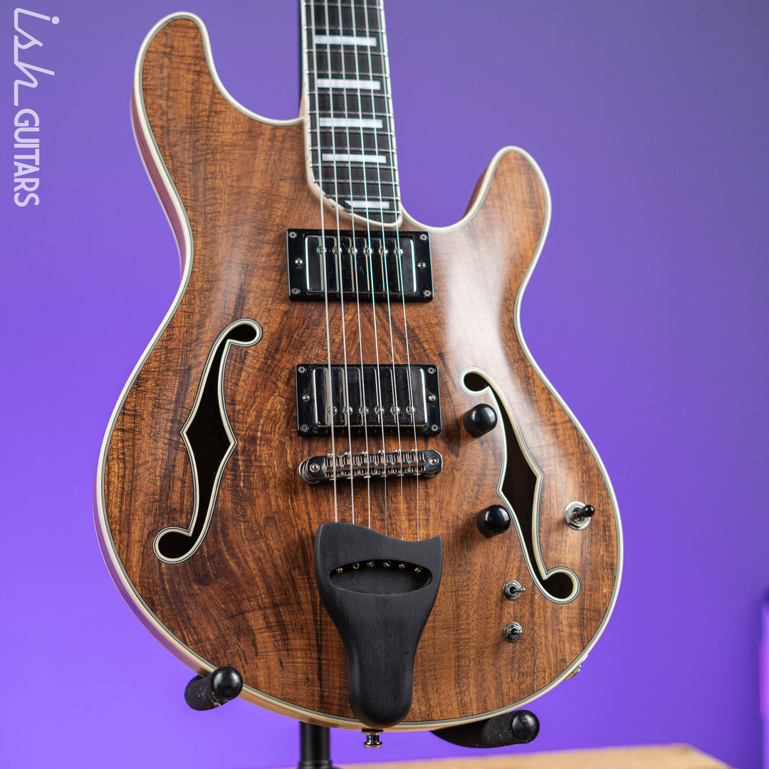 Bruton Universal Electric Archtop Guitar Natural