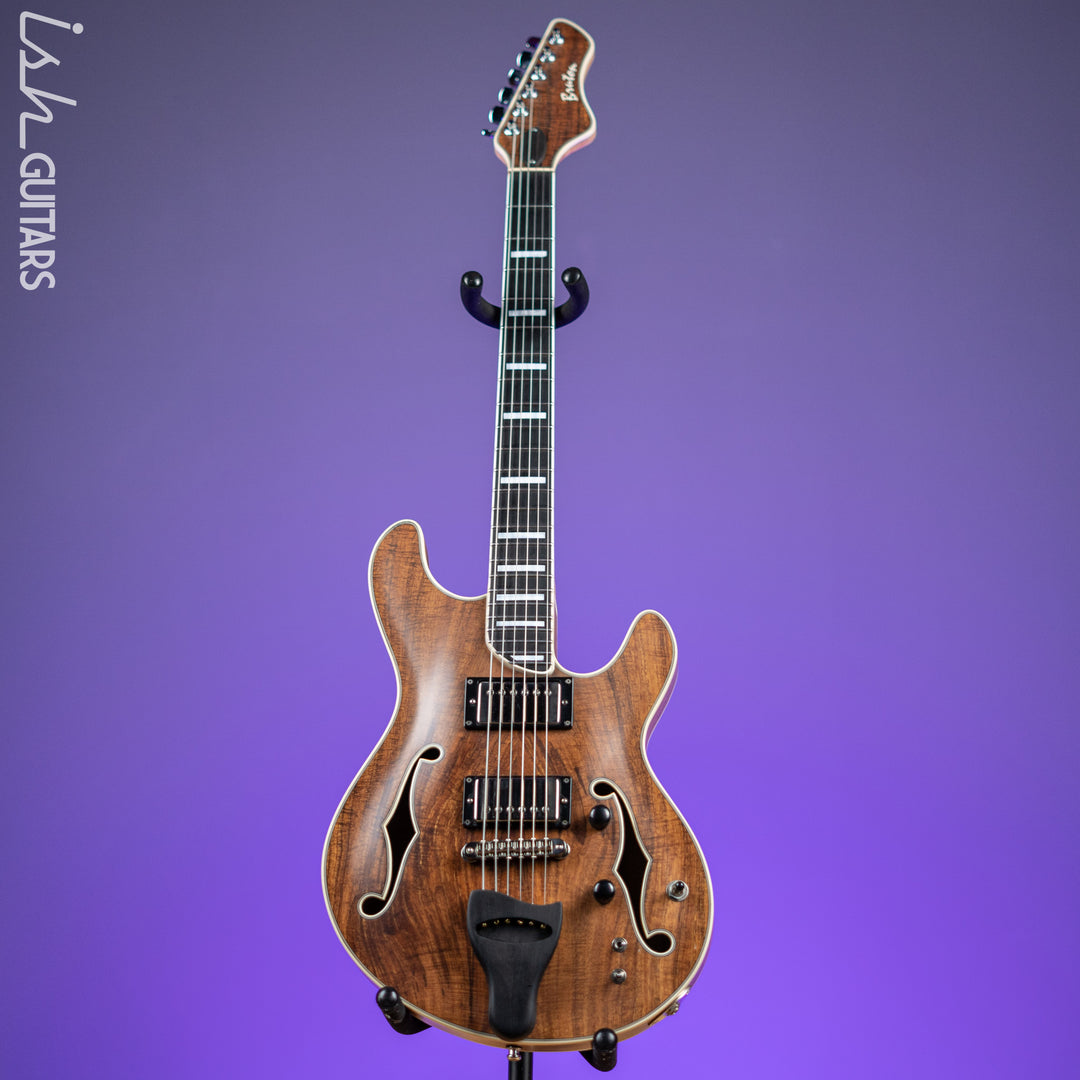 Bruton Universal Electric Archtop Guitar Natural