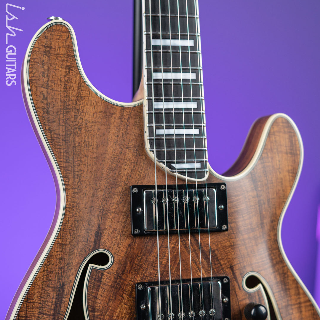 Bruton Universal Electric Archtop Guitar Natural