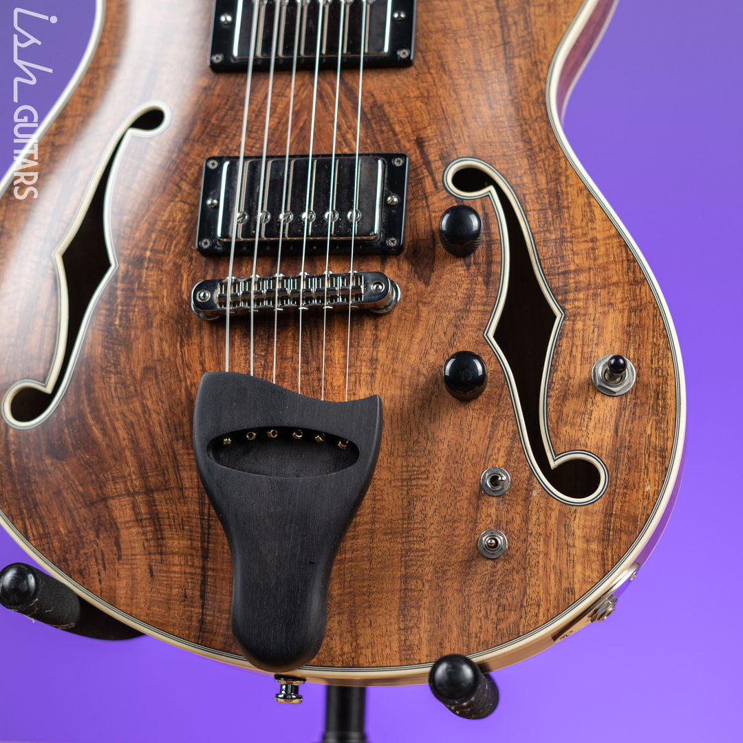 Bruton Universal Electric Archtop Guitar Natural
