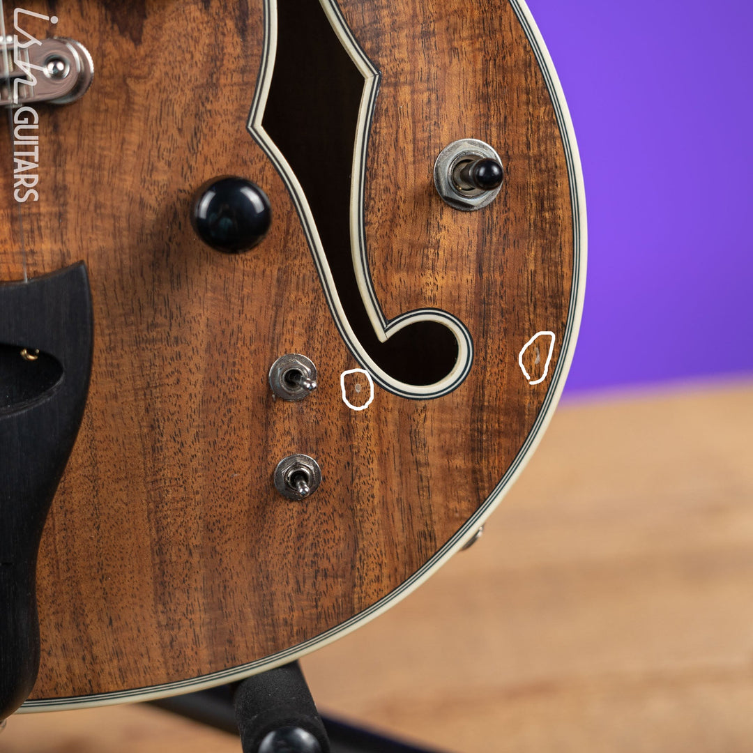 Bruton Universal Electric Archtop Guitar Natural