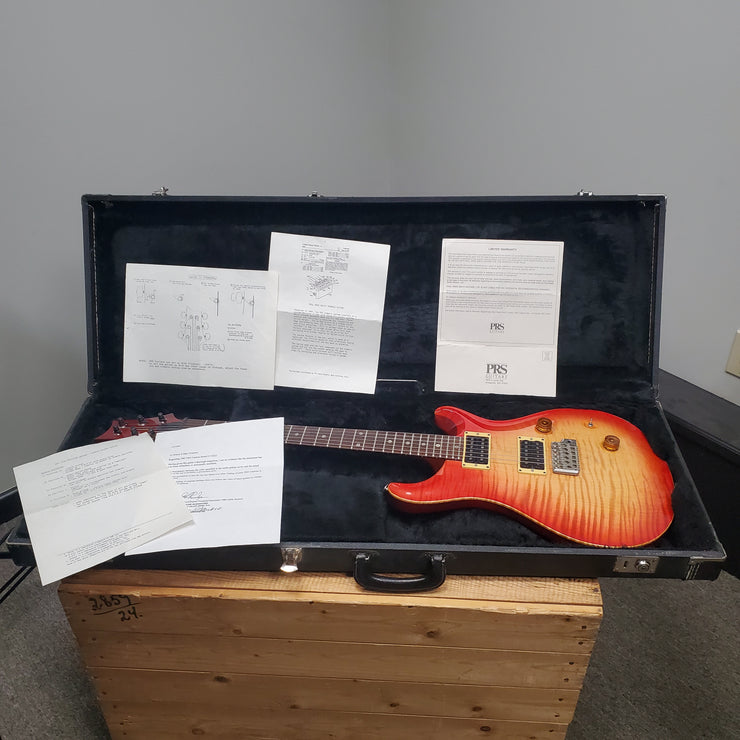 1985 PRS Custom 24 Cherry Burst 1 Piece 