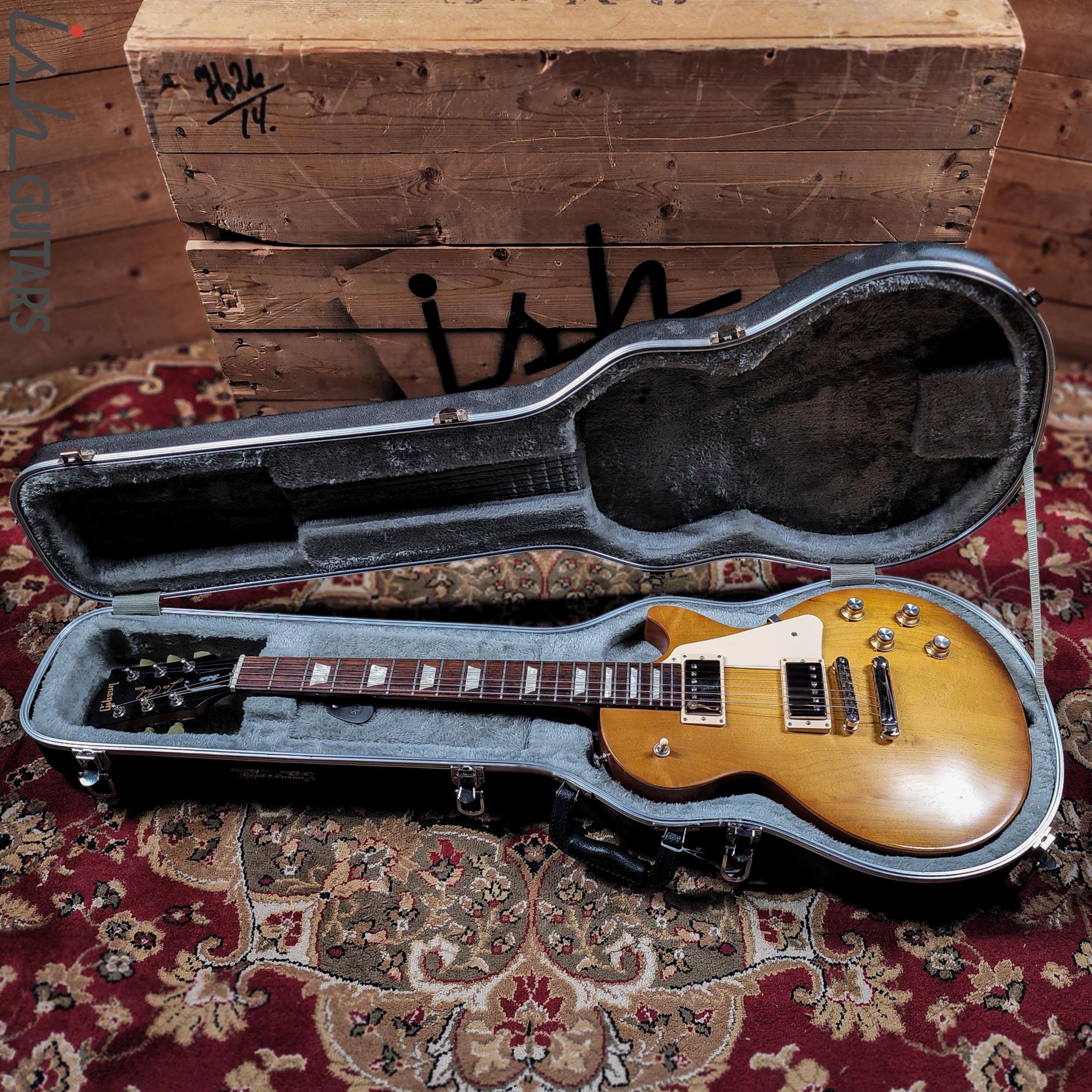 2017 Gibson Les Paul Tribute Faded Honey Burst – Ish Guitars