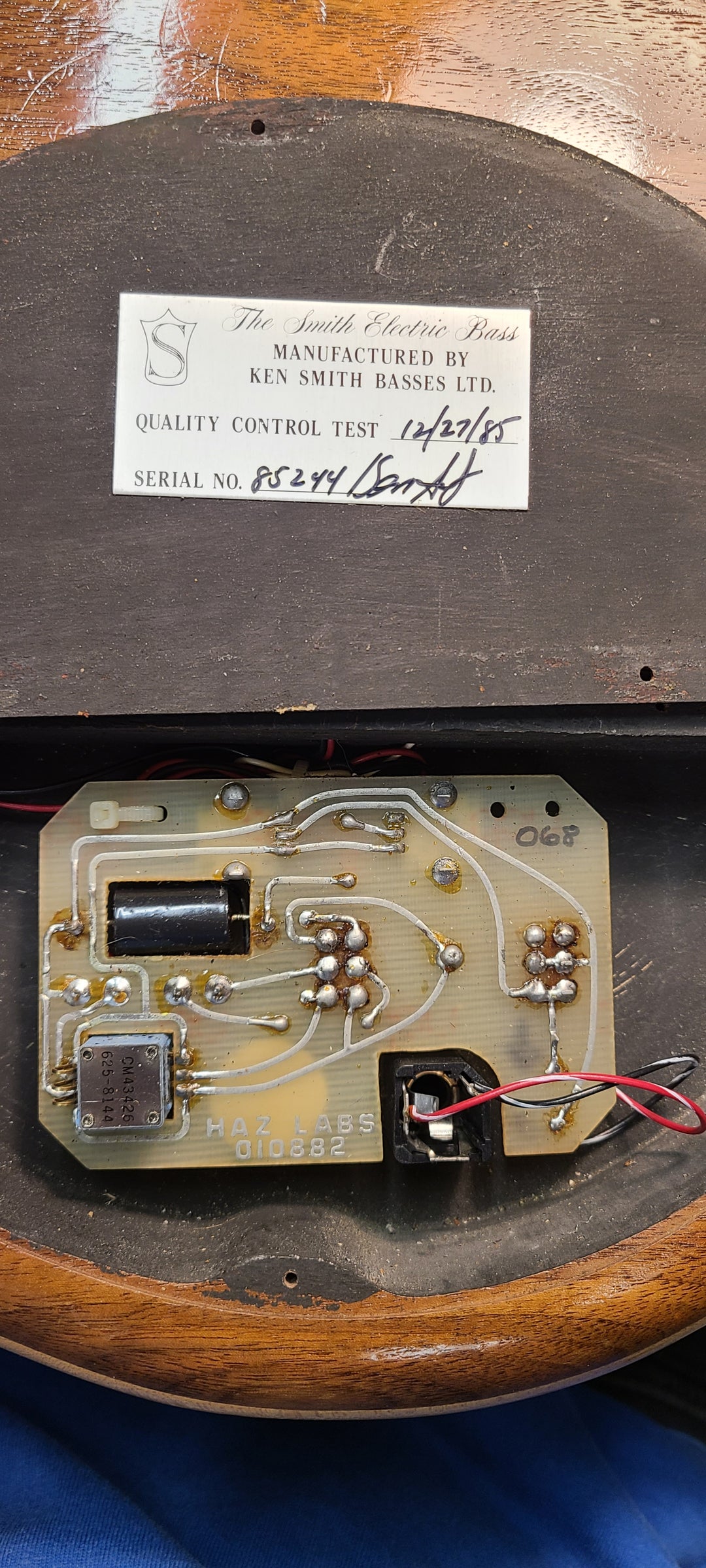 1985 Ken Smith BT4 Natural