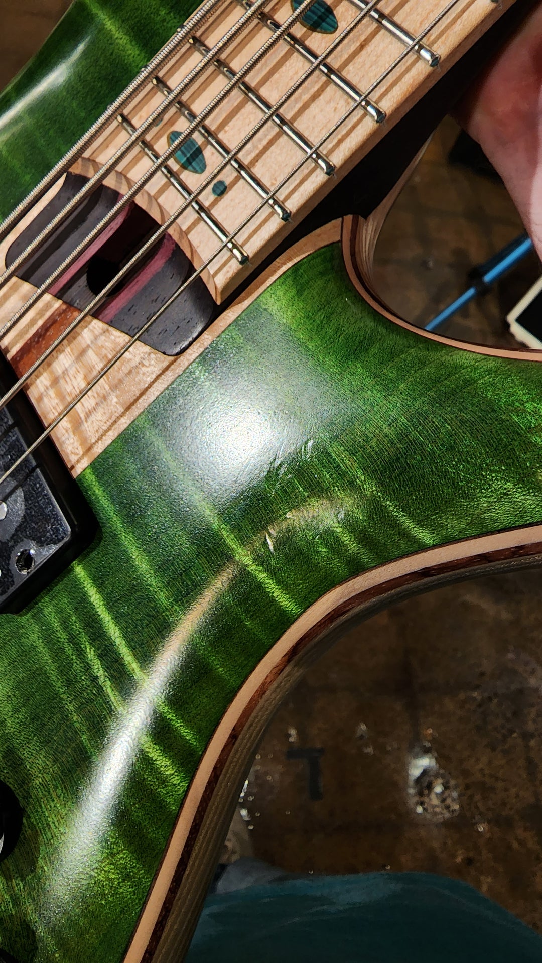 Ibanez Premium SR5FMDX Bass Emerald Green Low Gloss Demo