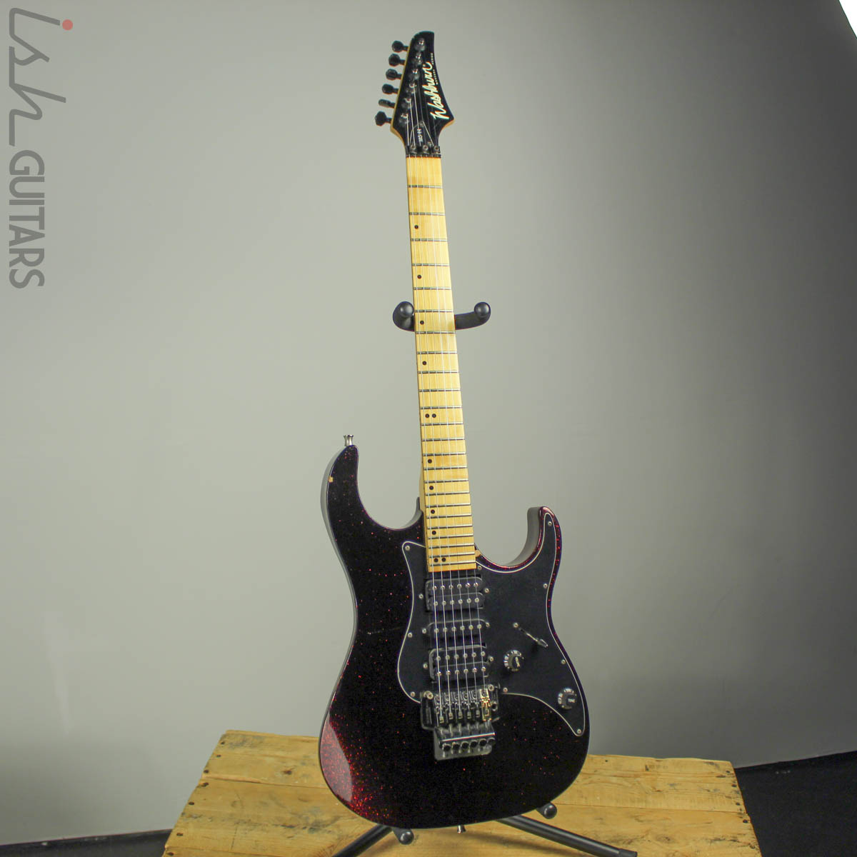1990s Washburn MG-44 Black Cherry Sparkle – Ish Guitars