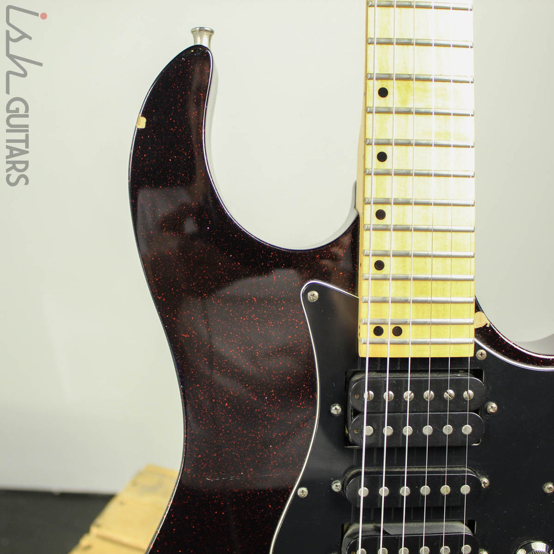 1990s Washburn MG-44 Black Cherry Sparkle
