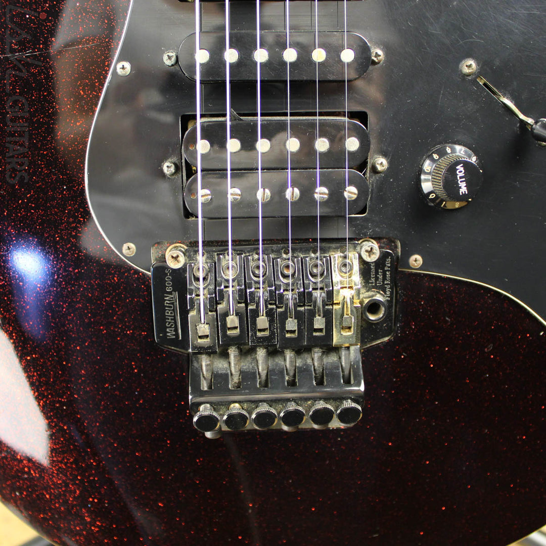1990s Washburn MG-44 Black Cherry Sparkle