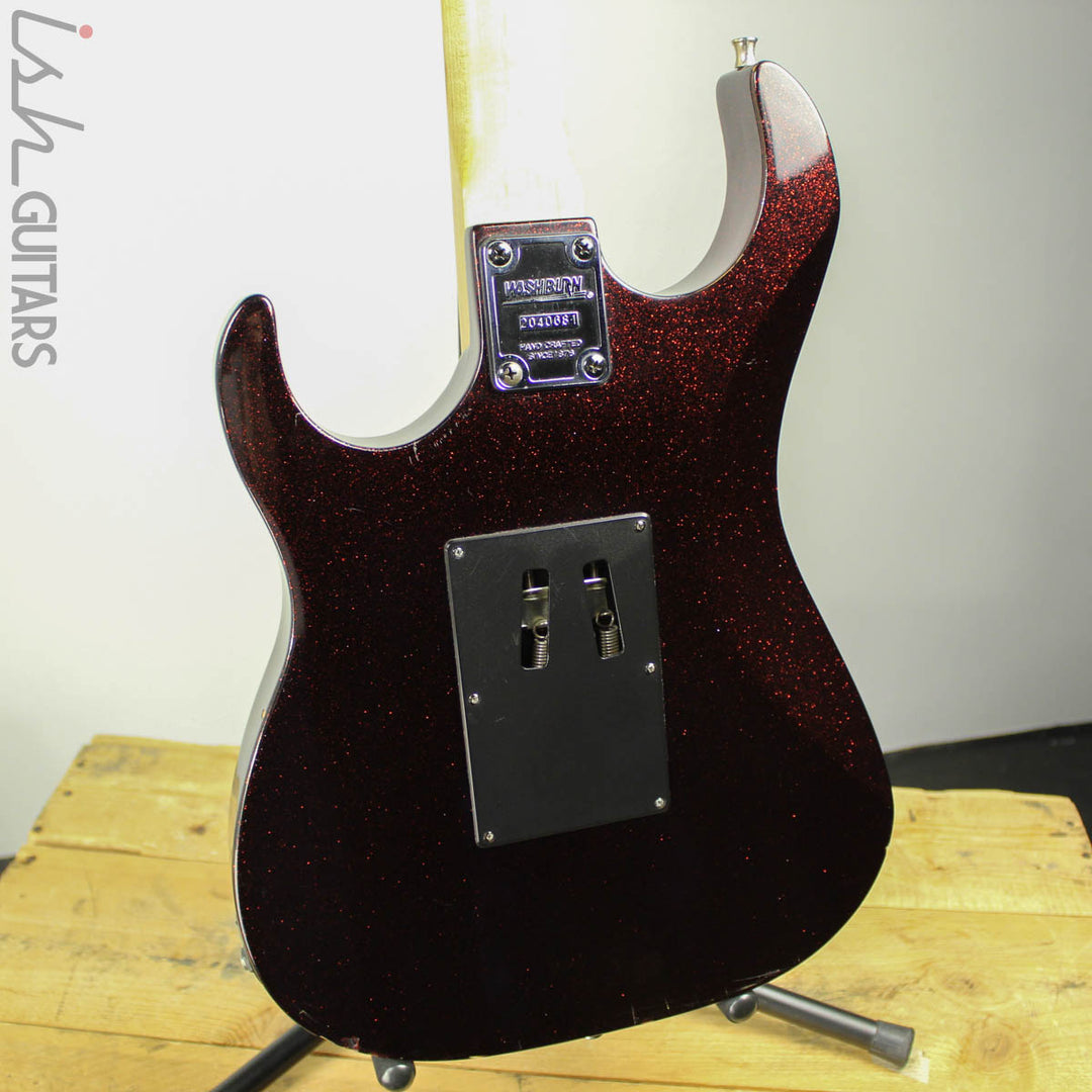 1990s Washburn MG-44 Black Cherry Sparkle