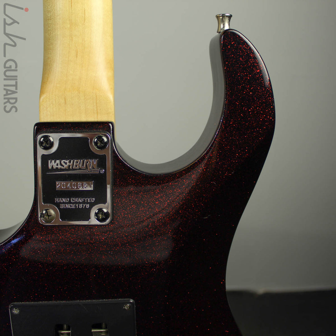 1990s Washburn MG-44 Black Cherry Sparkle