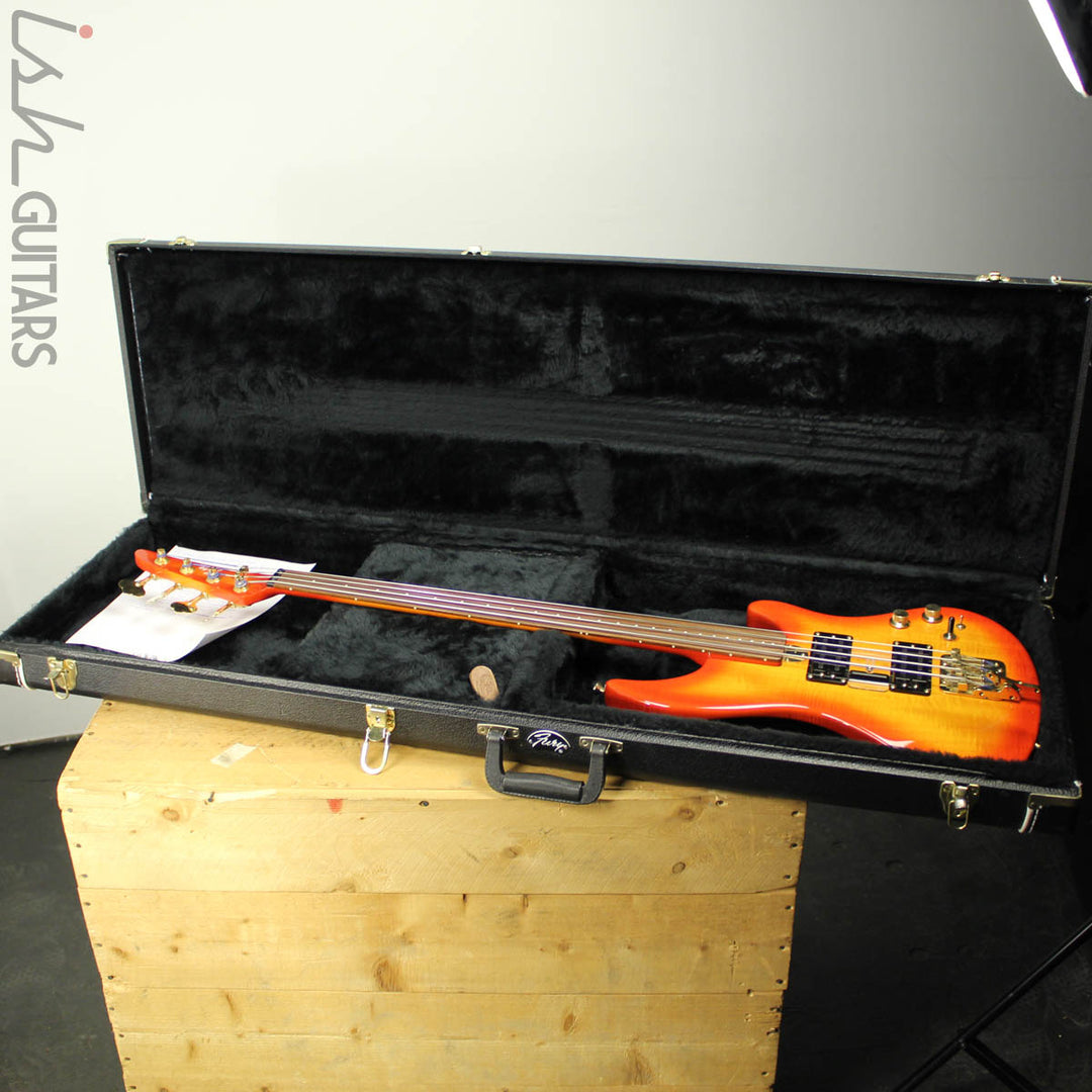 2000’s Fury Tornado Fretless Signed Cherry Sunburst