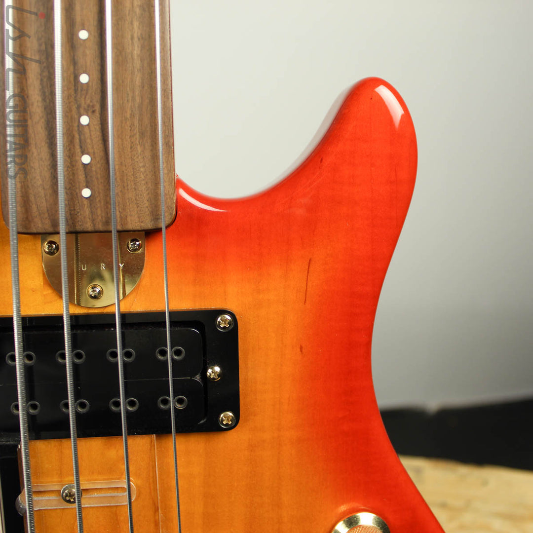 2000’s Fury Tornado Fretless Signed Cherry Sunburst